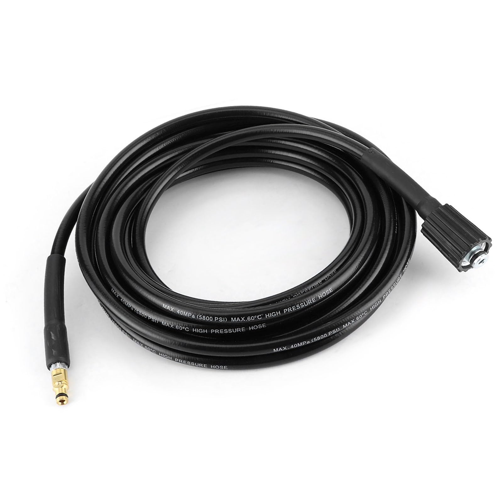 High Pressure Washer Hose, 40MPa/5800PSI Car Washer Hose 19.7ft/6M High Pressure Water Cleaning Rubber Pipe for Karcher K2 K3 K4 K5
