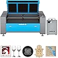 OMTech 150W CO2 Laser Engraver with LightBurn & Water Chiller, 63" x 40" Laser Engraving Cutting Machine with Autofocus Autolift 3 Way Pass Air Assist, Laser Cutter for Wood Glass Acrylic More