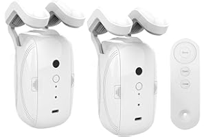 Smart Automatic Curtain Opener with Remote, Remote Controlled Electric Curtain Opener for U-Shaped & I-Shaped Rails, Curtain 