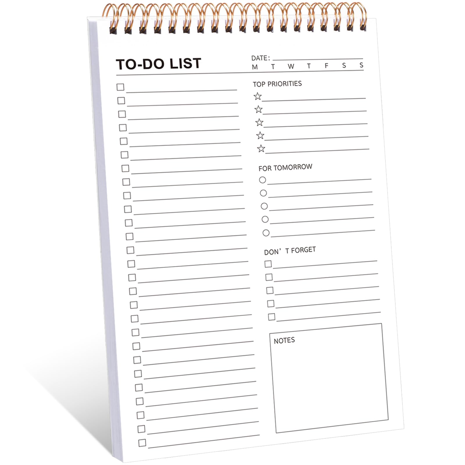Thboxes To Do List Pad, Daily Planner Notebook Tear off 52 Sheets Double-Sided Printing, 9.8" X 6.7" Organiser Notebook for Work School Personal Organized, 100GSM Thick Paper