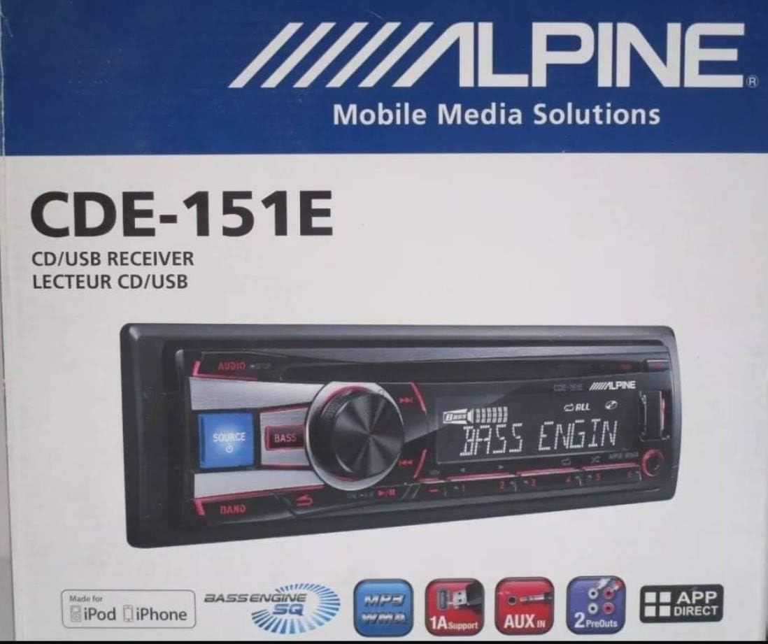 Alpine Cde 151e Single Din Cd Usb Aux Ipod Controller Car Stereo Receiver Car Electronics Car Electronics Accessories Sinviolencia Lgbt