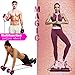 Darhoo Ab Roller Wheel - Ab Wheel Exercise Fitness Equipment - New Upgrade 5-in-1 Multi-Functional Core Ab Workout Abdominal Wheel Machine - Ab Roller Home Gym Equipment for Both Men & Women - Pink