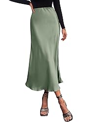 BTFBM Satin Skirts for Women Summer Spring Outfits