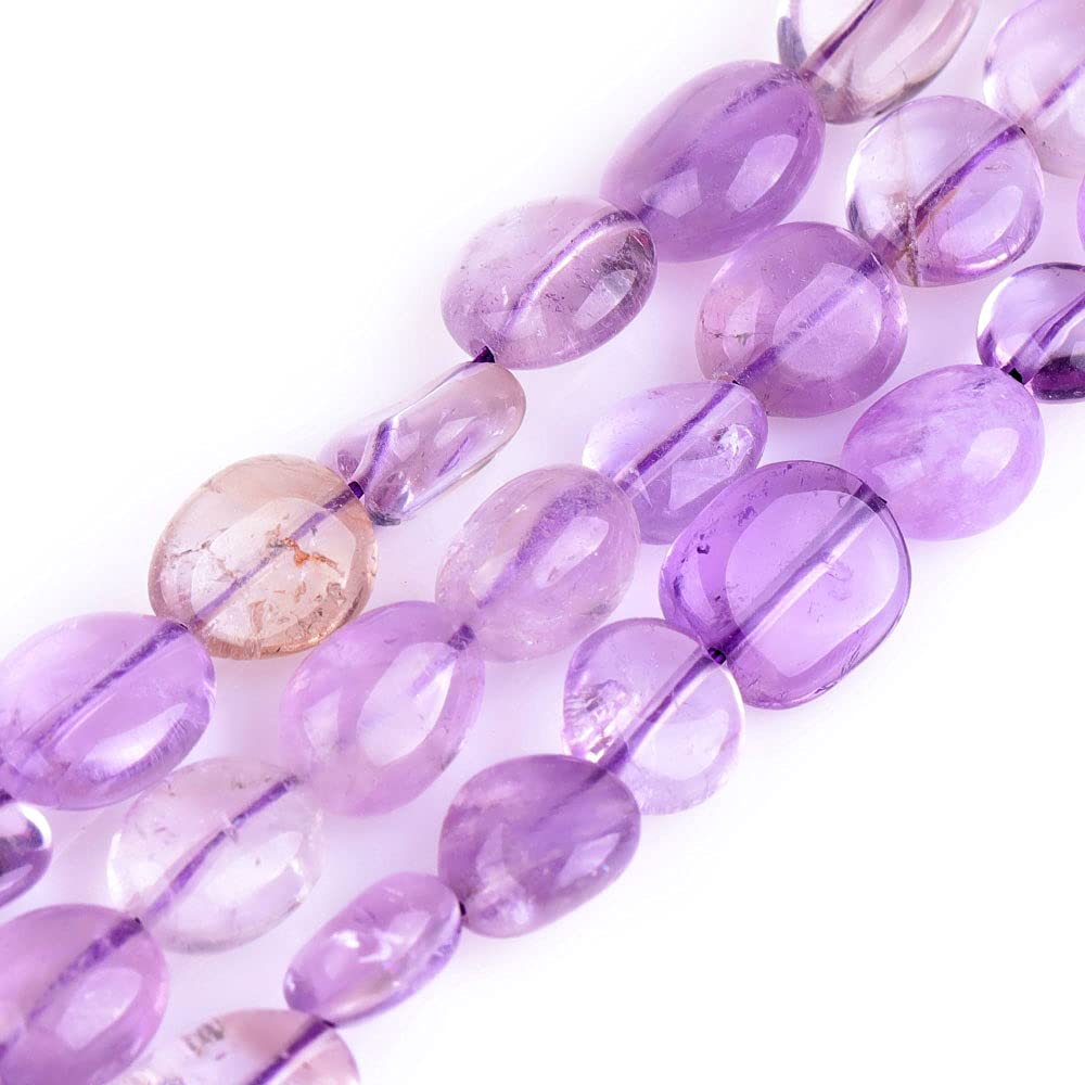 Sweet & Happy Girl's Store 9X12mm Freeform Potato Shape Gemstone Ametrine Beads Strand 15 Inch Jewellery Making Beads