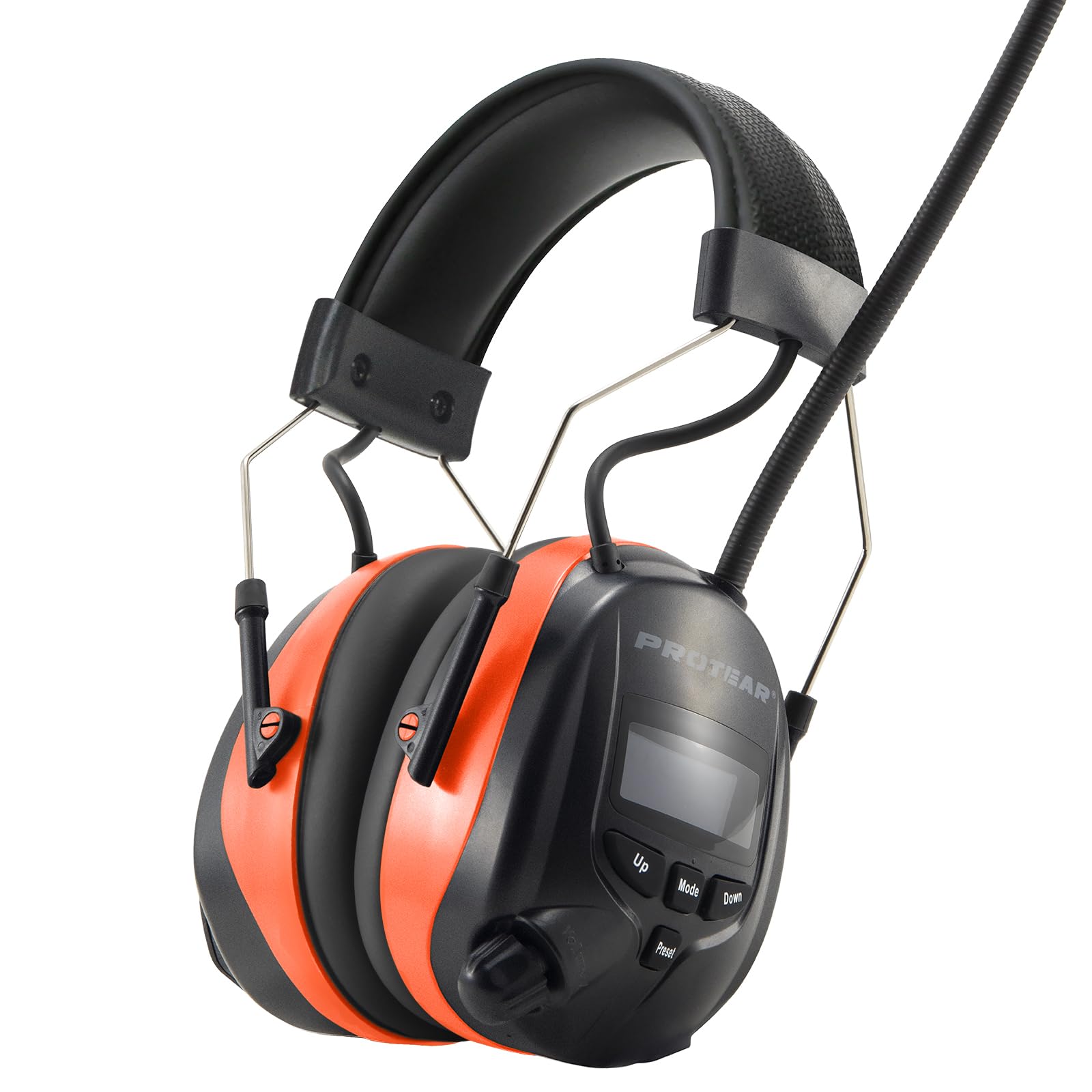 PROTEAR Bluetooth 5.3 Ear Defenders with DAB/DAB+ FM Radio,Rechargeable Electric Safety Earmuffs with Hands-Free Calling,SNR 30dB