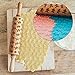 Embossed Rolling Pin - Engraved Rolling Pin for Baking - Cute and Lightweight Wooden Rolling Pin for Kids and Adults to Make Cookie Dough - Attractive Professional Cookie Decoration by MERRY BIRD
