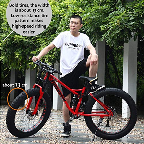 Mountainbike, 26 inch (66 cm), MJH-01, volwassenen, Fat-Tyre-mountain-trailfiets, 24-versnellingen fiets, frame van… - Image 6