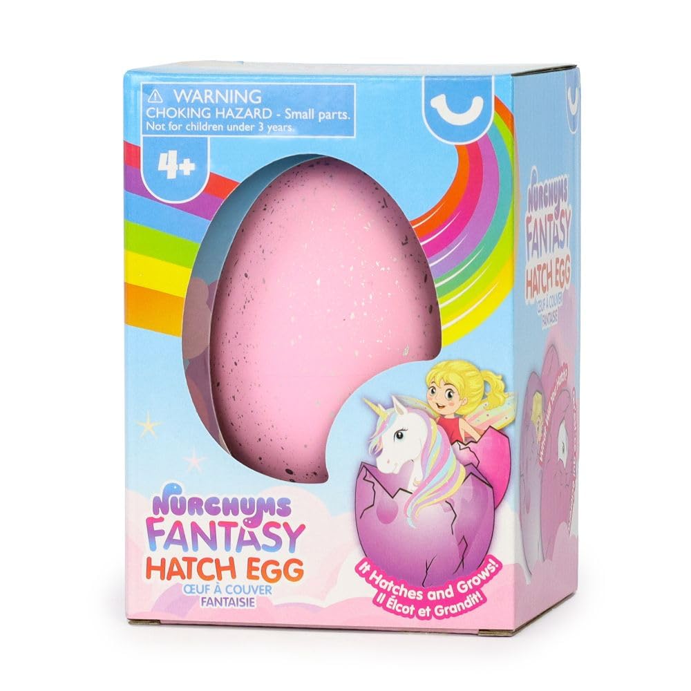 NURCHUMS Large Fantasy Hatching Egg Toy Lucky Dip - Unicorn or Fairy