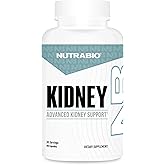 NutraBio Advanced Kidney Support Supplement- Kidney Cleanse Detox & Repair, Health Supplement- 30 Servings- 90 Capsules