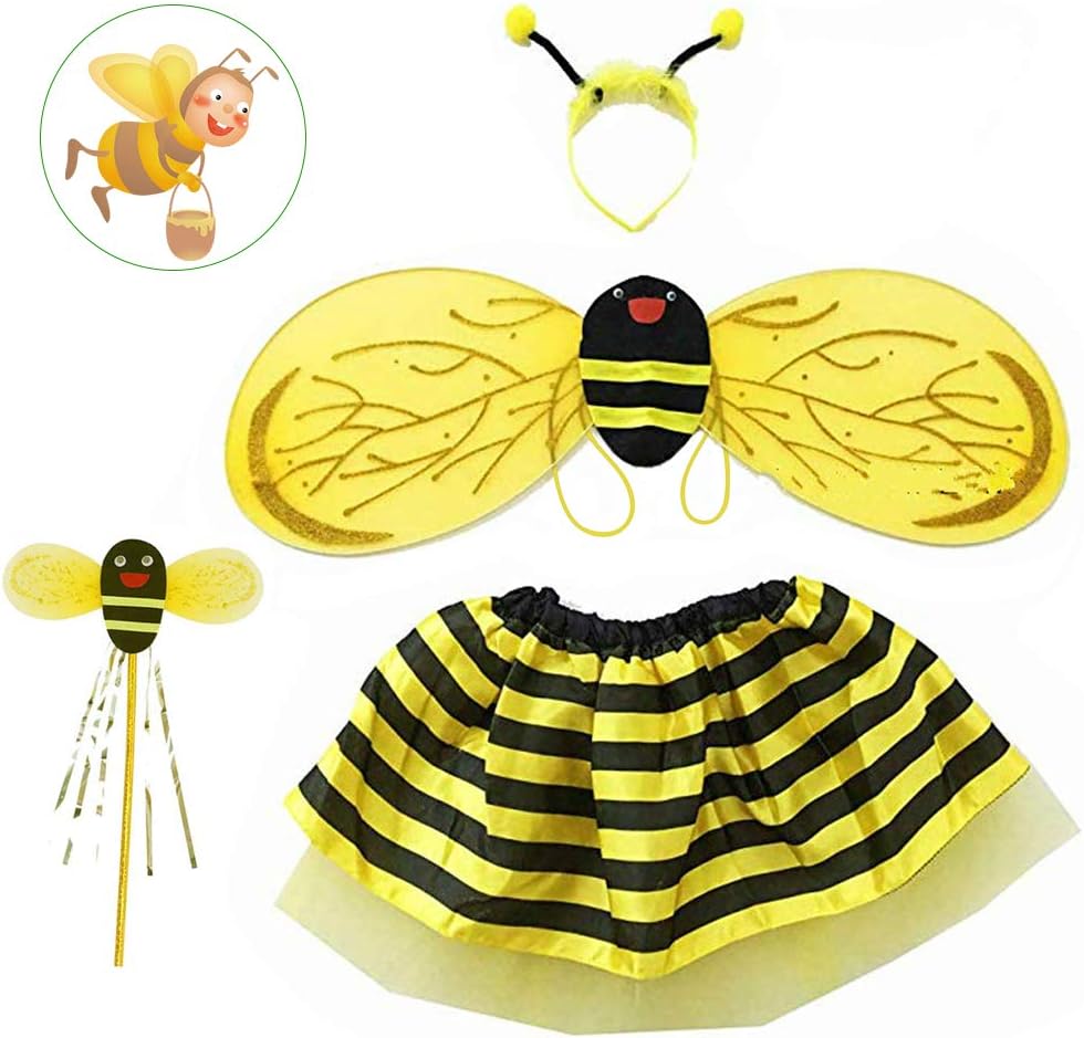 AFASOES Bee Costume Bumblebee Fancy Dress Costume Girl Christmas Dress