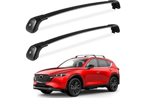 FengYu Heavy Duty 260lbs Lockable Roof Rack Cross Bars for Mazda cx5 cx-5 2017 2018 2019 2020 2021 2022 2023 2024 with Anti-Theft Metal Lock,cx 5 Aluminum Crossbars roof Rails Cargo Luggage