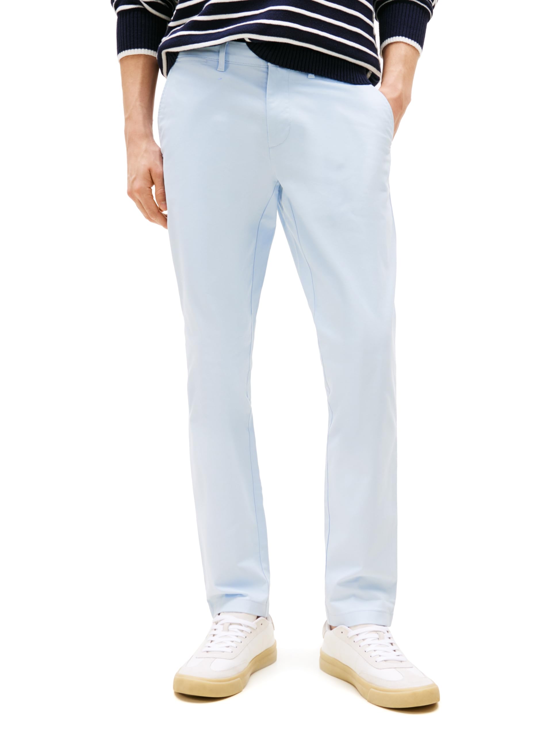 Tommy Hilfiger Men's Chino Pants Stretch Slim-Fit, Breezy Blue 40x34 Image