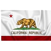 PMLAND 3x5 feet California State Flag - Printed Vivid Color Quality Polyester Flag Indoor Outdoor