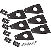 MaXpeedingrods 6Pcs Universal Car Roof Rack Gutter Mounts Kit | Weld On Roof Rack Gutter Mounts Fullwidth Gutter for Universal Car 6 Inch