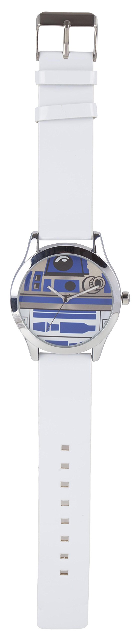 Star Wars quartz Watch with multicolour Dial analogue Display and white PU Strap STAR296