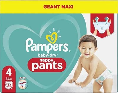 Pampers Baby-Dry Pants Size 4 9-15 kg 82 pcs Nappy Pants