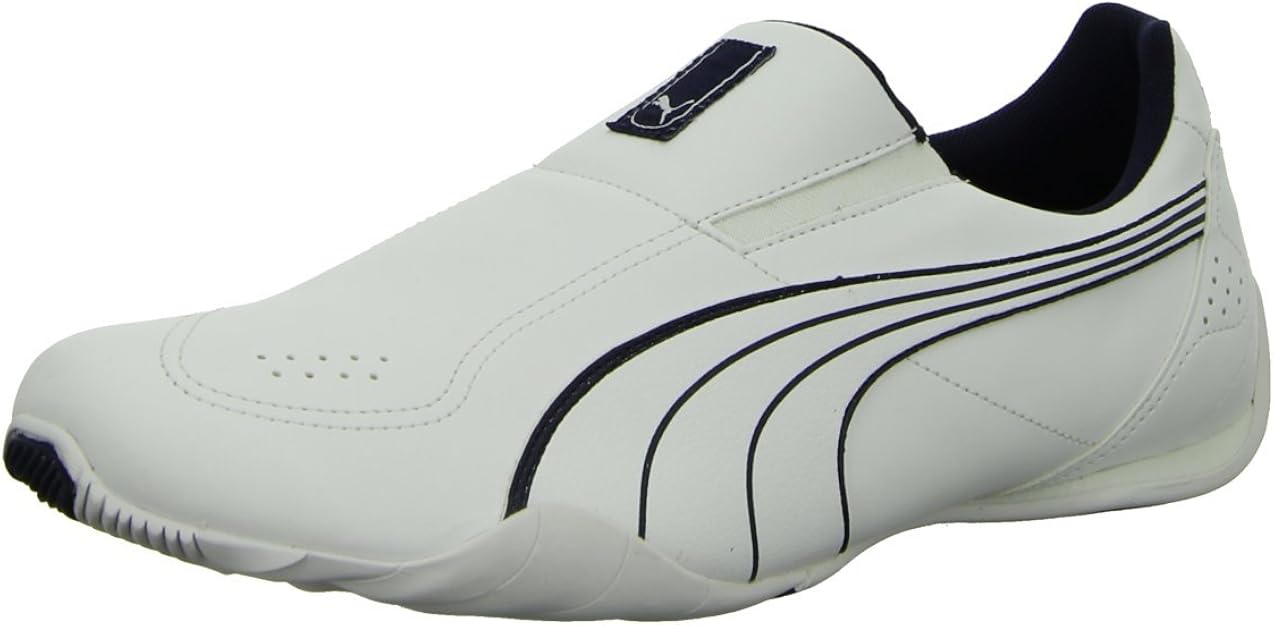 Puma Men's Redon Move Slip on Running Shoes White White/Peacoat Size