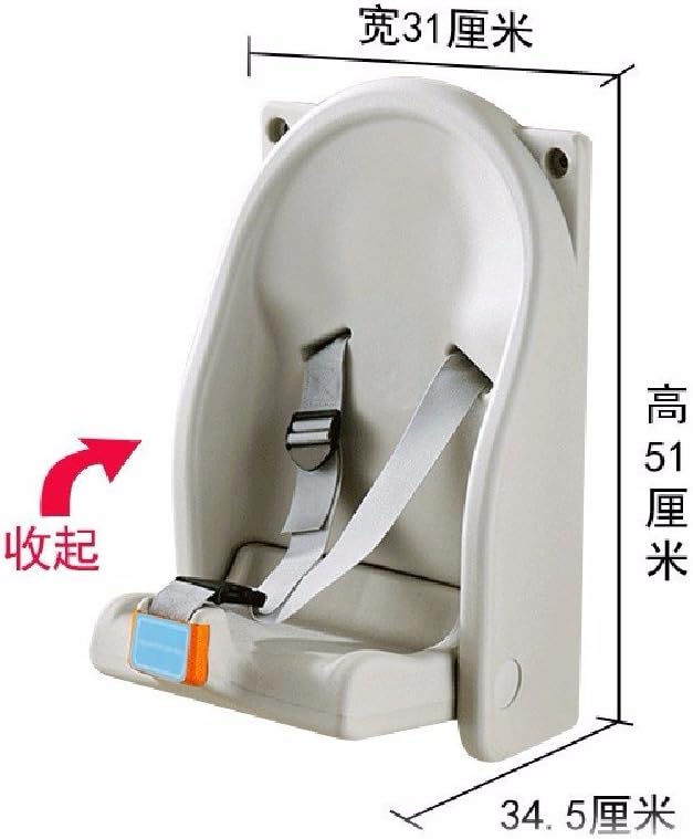 WAZZJ Baby clothes changing table, foldable wall hanging chair, toilet, mother and baby bathroom, sorting rack, nursing bed