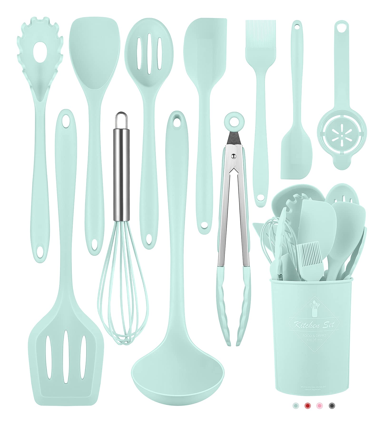 Photo 1 of **MISSING HOLDER**
Kitchen Utensils Set-12 Pieces Silicone Cooking Utensils Set (Dishwasher Safe) 392°F Heat Resistant Spatula Set,Kitchen Utensil Set for Nonstick Cookware,Best Kitchen Tools with Holder