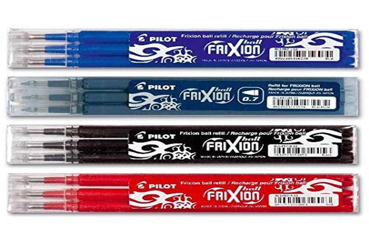 Pilot FriXion Rollerball Pens - 4 Refill Packs of 3 Sortiert Bestseller