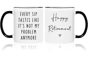 Retirement Gifts for Women Men - Funny Retirement Mug Decorations - Best Retirement Gifts for Woman Men 2026, Coworker, Frien