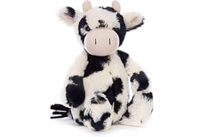 Jellycat Bashful Calf Stuffed Animal, Medium 12 inches - Farmyard Plush Toy - Classic Children's Gift