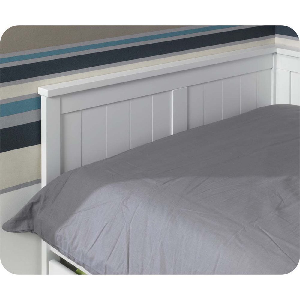 Del Paquete extensible cama Swam Blanco 90 x 200 cm con 2 ...