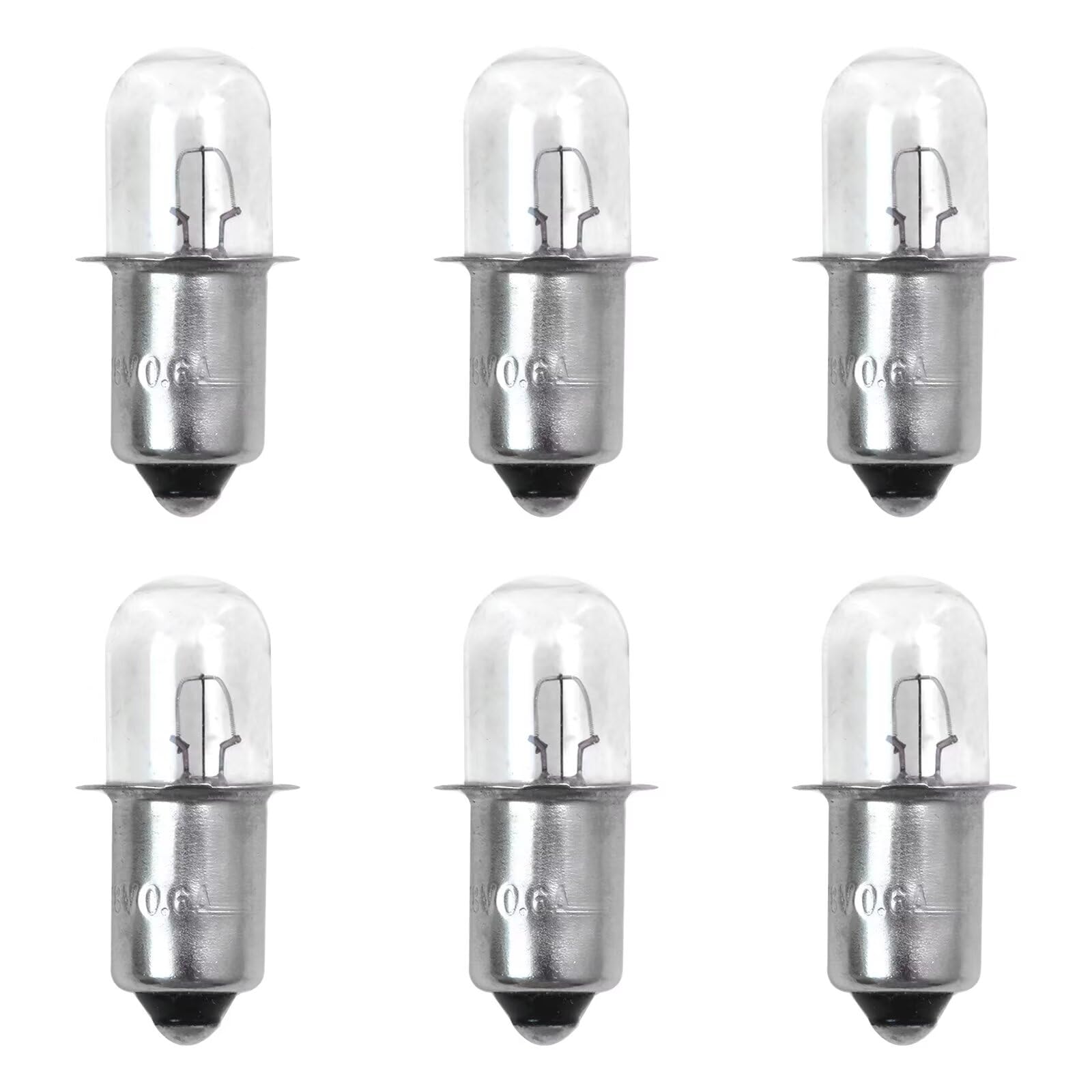Photo 1 of 18V 0.6A Handheld Flashlights Xenon Bulb Replacement for RYOBI 18 Volt ONE+ Cordless P700 P703 P704 FL1800 Worklights, Pack of 6