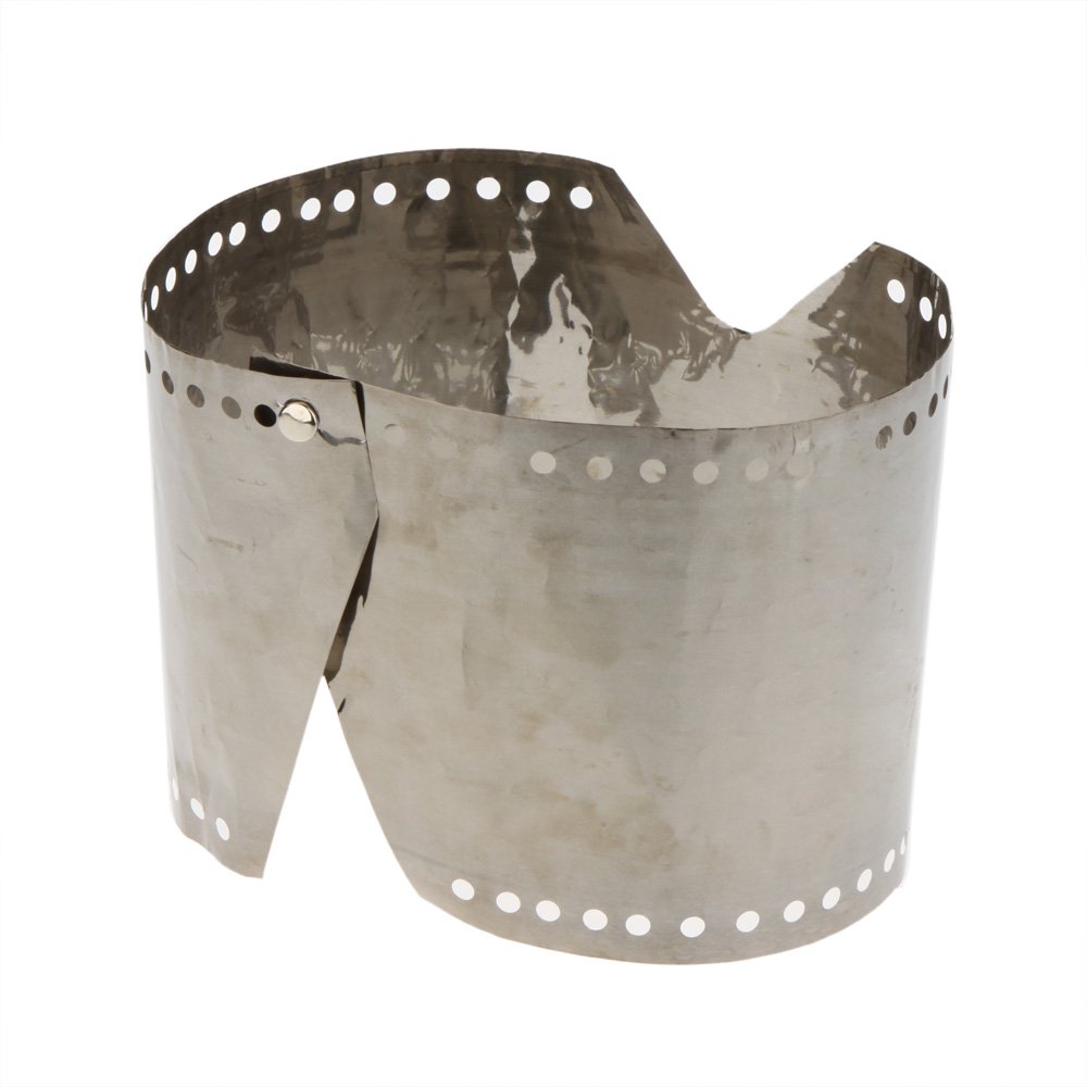 Lixada Wind Shield Ultralight Ultra-thin Titanium Windproof Plate Outdoor Camping Stove Windscreen 15 /19cm Optional