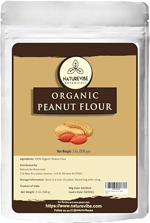 Naturevibe Botanicals - Harina de cacahuetes, 11.9 lbs, sin ...