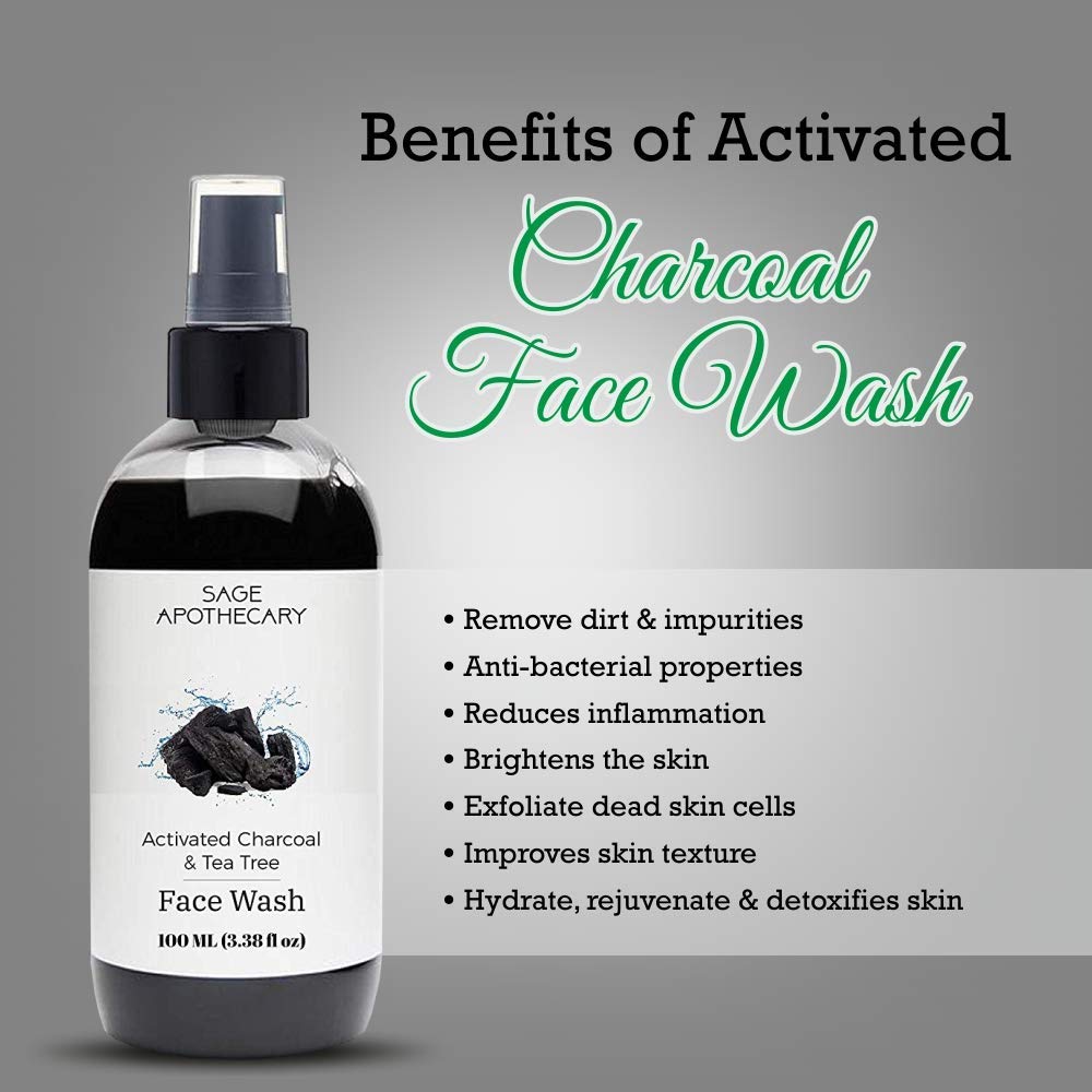 sage apothecary charcoal face wash