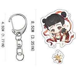 Cute Movie Ne Zha 2 Acrylic Keychain Aoguang