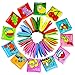Soft Infant Books, Kingtree Baby's First Non-Toxic Fabric Soft Cloth Book Set, Rainbow Early Education Toys for Toddler, Infants and Kids - Pack of 12