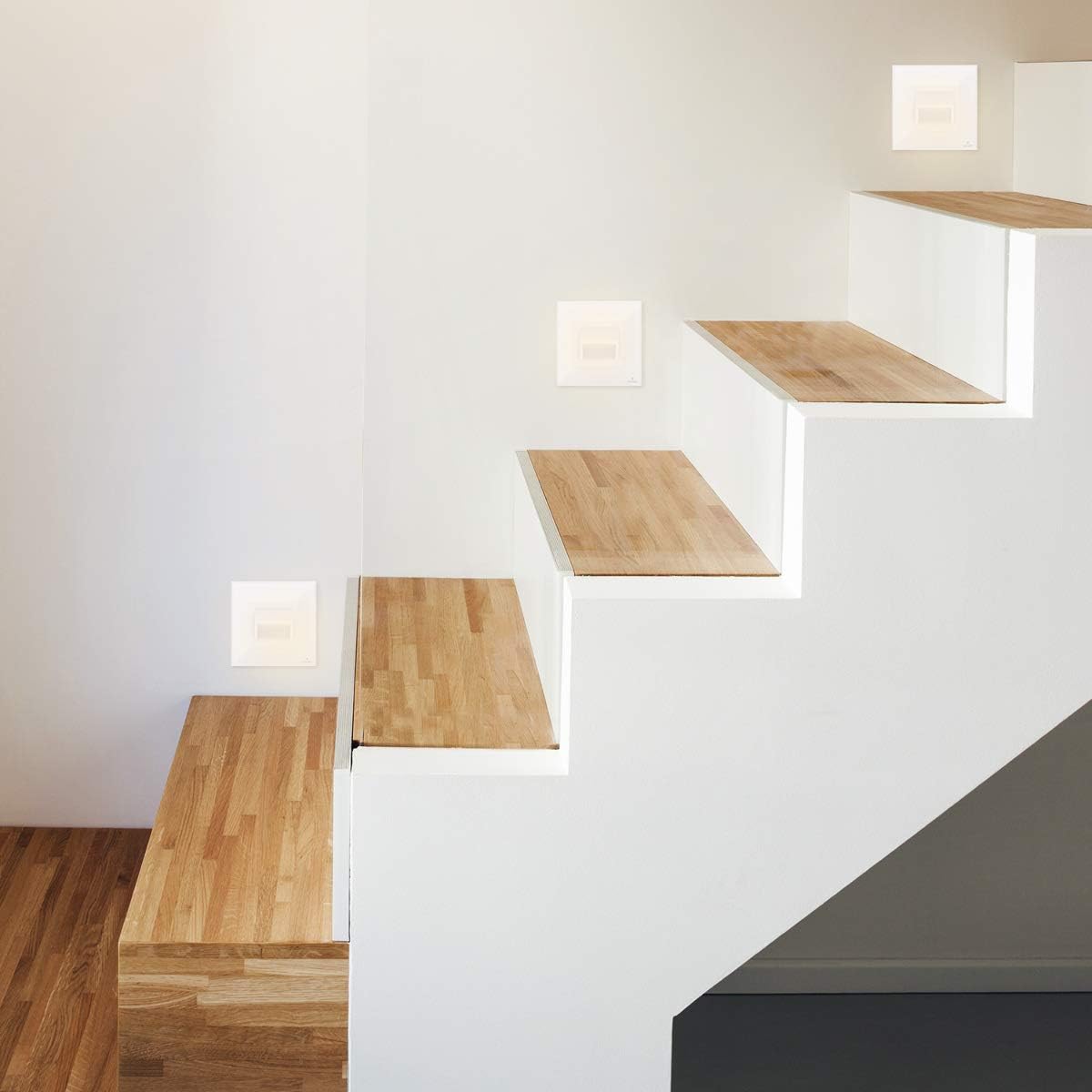 Navaris Recessed LED Wall Light – Lighting for Staircase, Hallway ...