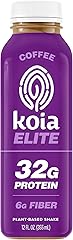 Koia Elite - Coffee - 32g Protein - Ready To Drink Plant Protein Shake - Low Sugar, Dairy Free, Gluten Free, Soy Free, Non GM