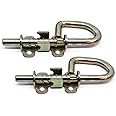 Building Doors & Door Hardware Loop Style Spring Locking Barrel Bolts for Sheds, Gates, Doors - 1 Pair
