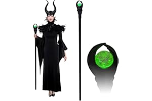 ddxx 51Inch Green LED Light Maleficent Staff Magical Scepter Wand Wizard