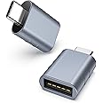 Syntech USB C Male to USB3 Female Adapter Compatible with iPhone 16 Pro Max iMac 2021, iPad Pro 2021, MacBook Pro 2020 / Air 2020 and Other Type C or Thunderbolt 3 Devices Blue, Pack of 2