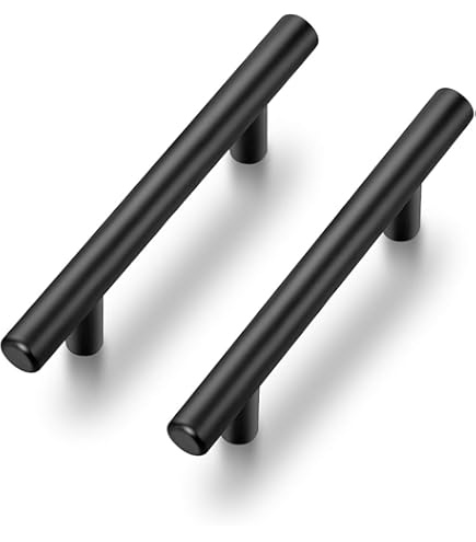 Dazzleeta 10-Pack Black Cabinet Pulls - 3 Inch Vintage Drawer Handles, Zinc Alloy, Matte Finish - View #4