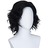 Yan Dream Black Curly Wig Men Short Hair Wig Halloween Male Cosplay Costume Party Accessory