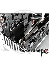 asiahorse nuevo PCIe x16 3.0 de alta velocidad Extender Riser Cable 200 mm. (negro)