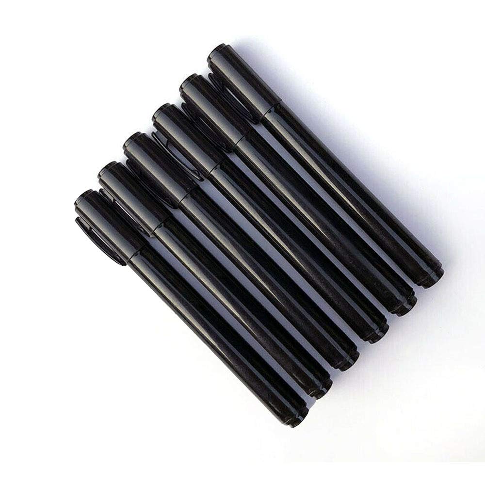 3/6Pcs Money Counterfeit Pen Fake Bill Detector Pens Note Marker Checker Banknotes Tester Pens for Detecting Counterfeit Paper and Polymer Currency Black