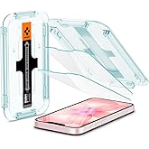 Spigen GlasTR EZ FIT Screen Protector for iPhone 17e, 16e, 14, 13 Pro, 13 | 9H+ tempered glass, Scratch resistance, auto-align tray, Notch design, 100% clarity, Original touch, Case-friendly, 2 Pack