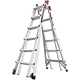 Little Giant Ladders, Velocity with Ratchet Levelers, M26, 26 ft, Multi-Position Ladder, Aluminum, Type 1A, 300 lbs Weight Rating, (15426-801)