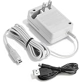 3DS Charger,Compatible with Nintendo 3DS/ DSi/DSi XL/ 2DS/ 2DS XL/New 3DS 100-240V Wall Plug AC Adapter Power Cord,Nintendo 3ds Charger Fast Charging Portable for Travel Daily Use