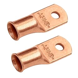 SELTERM 2pcs 2 AWG #10 Stud Copper Wire