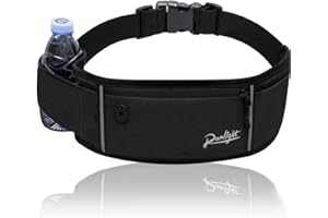 RUNLIGHT Running Waist Packs Slim Pouch Hydration Belt Bag Crossbody Mini Small Women Fanny Pack Phone Holder for Walking Cycling Gym Waistband Bag Men Pocket Waist Packs (Z Black)