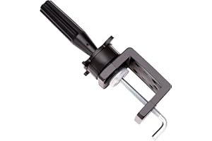 BARBERPLAN Wig Mannequin Head Stand for Table, Human Hair Mannequin Head Table Clamp Stand,Table Wigs Head Stand Swiveling Wig Head Styling Clamp with Adjustable Rotator - for Salon & Home Use(Small Type)