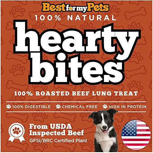 Best For My Pets Beef Lung Bites Provides High Protein - Help Provide Energy That Dog Needs - Carefully Roasted - Ultimate Quality And Flavor - NATURAL TREAT - MADE IN USA by (16-ounce)