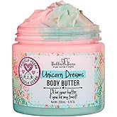 Bella & Bear Unicorn Dreams Body Butter - Skin Care Vegan, Cruelty-Free, Nourishing Butter Cream - Hydrating & Moisturizing Skincare - All Skin Types - Mango & pineapple with a hint of vanilla